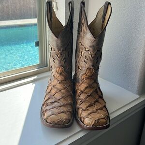 Authentic Exotic Pirarucu Men's Boots